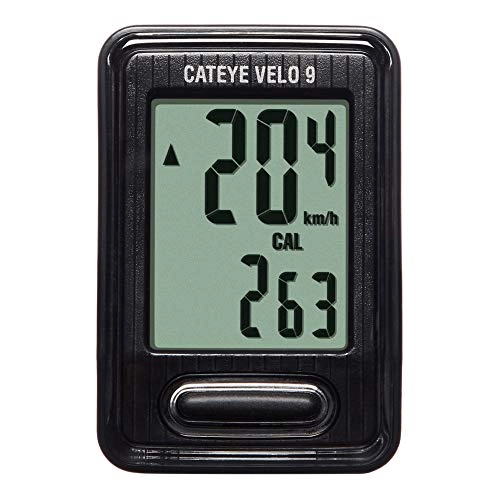 Ordinateurs de vélo : CatEye Velo 9 CC-VL 820 Compteur filaire Noir