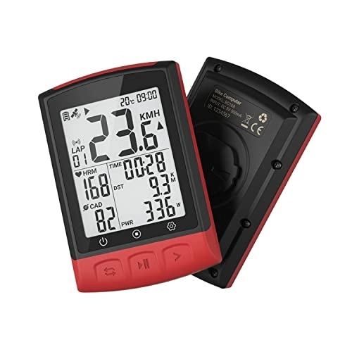 Ordinateurs de vélo : CHAW Compteur de vitesse GPS sans fil ANT+ étanche pour vélo de route et de montagne