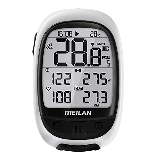 Ordinateurs de vélo : Chronomètre vélo, ERYUE Ordinateur de vélo GPS MEILAN M2 Cadence Fréquencemètre Compteur d'énergie Compteur de vélo