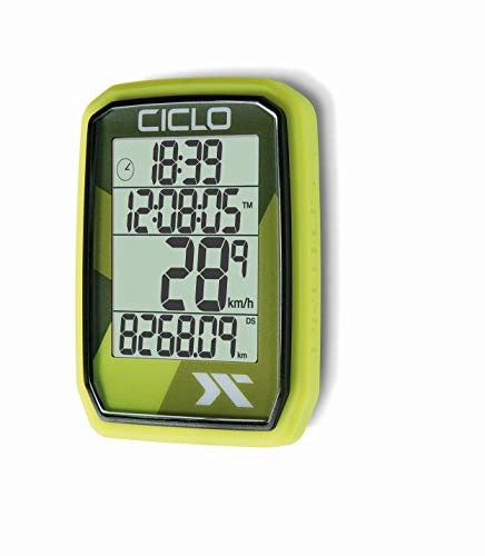 Ordinateurs de vélo : CICLO PROTOS 105 Vert Ordinateur de vélo Unisex-Adult, Standard
