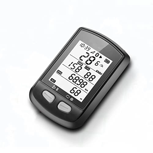 Ordinateurs de vélo : Compteur de vélo étanche GPS sans fil avec écran LCD rétroéclairé 2, 5