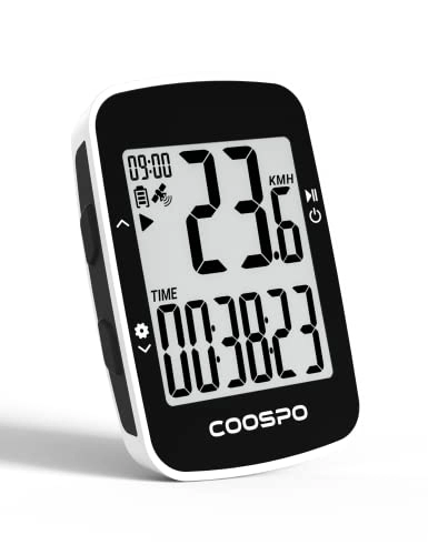 Ordinateurs de vélo : COOSPO BC26 Ordinateur de Vélo GPS Bluetooth Compteur de Vélo sans Fil étanche avec écran 2, 3" avec rétroéclairage Automatique