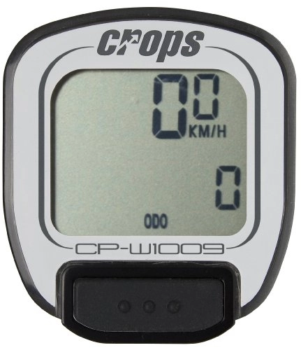 Ordinateurs de vélo : CROPS CP-W1009 Compteur de vélo sans fil Blanc blanc 4 cm