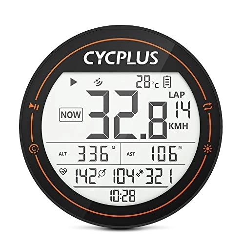 Ordinateurs de vélo : CYCPLUS Ordinateur de vélo GPS - Ordinateur de vélo sans fil étanche IPX6 - Tacho de vélo ANT+ - Ordinateur de vélo sans fil Bluetooth 5.0 - Compatible avec Strava(écriture noire)