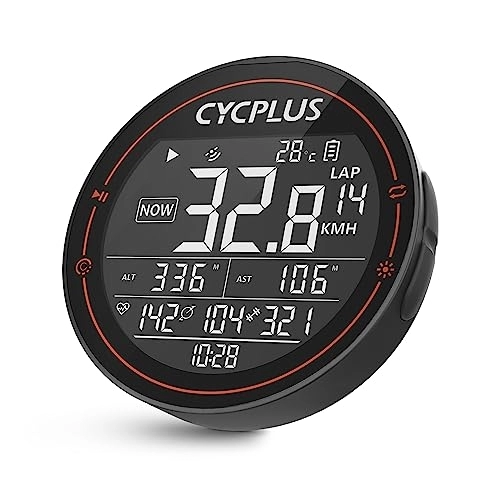 Ordinateurs de vélo : CYCPLUS Ordinateur Velo GPS, Compteur Vélo sans Fil, Compteur Vitesse Odomètre Etanche Tracker Cyclisme, Ant+ Bluetooth 5.0, Ecran LED 2, 5 Pouces, Ordinateur VTT M2