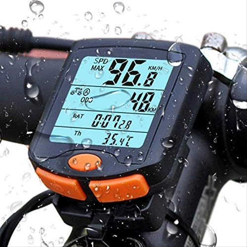 Ordinateurs de vélo : DZX Ordinateur de vélo Compteur de Vitesse de vélo Compteur kilométrique d'alerte de Vitesse chronomètre Affichage étanche Multifonction avec rétro-éclairage Accessoires de vélo