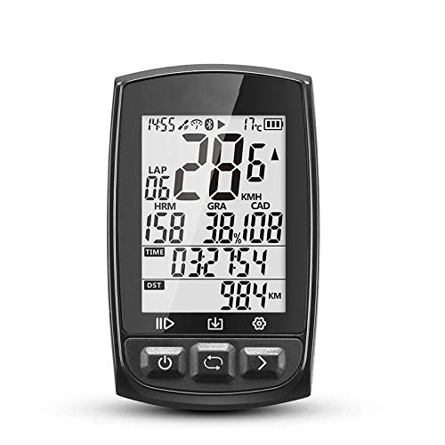 Ordinateurs de vélo : FENGHU Numérique Odometer Accessoires Bike Computer Nabled Bicycle Computer Navigation Speedometer 200 Hours Data Storage