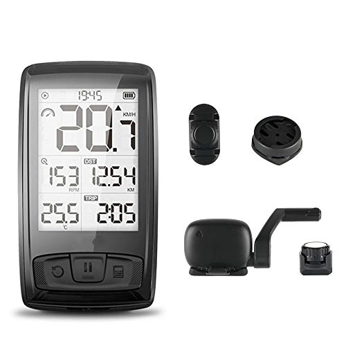 Ordinateurs de vélo : FENGHU Numérique Odometer Accessoires Bluetooth Température sans Fil Vélo Vélo Speedomètre Mount Holder Sensor Counter Ordinateur Cyclisme Odomètre