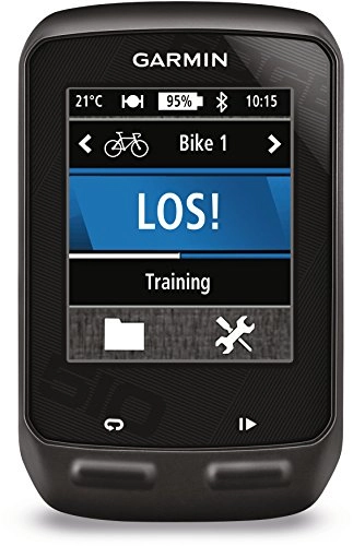 Ordinateurs de vélo : Garmin Edge 510 avec ceinture cardio et capteur de cadence - Compteur GPS tactile connecté pour vélo
