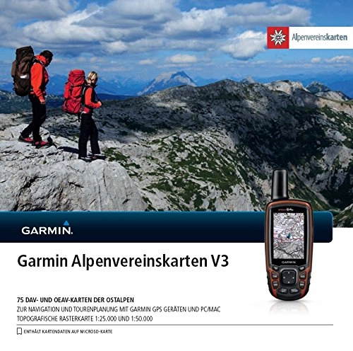 Ordinateurs de vélo : Garmin microSD / SD Card Alpenvereinskarten v3, 010-11737-02 (Alpenvereinskarten v3)