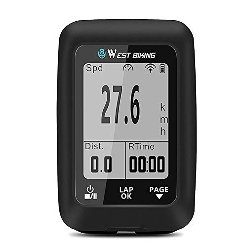 Ordinateurs de vélo : GYAM Mini GPS vélo Ordinateur Compteur kilométrique et Compteur de Vitesse sans Fil Moniteur de fréquence Cardiaque étanche écran LCD pour Hommes en Plein air Femmes
