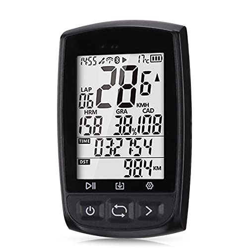 Ordinateurs de vélo : Heqianqian Compteur de vélo Bluetooth 4.0 sans fil GPS ANT+ étanche pour vélo Compteur de vitesse Odomètre Tracker de cyclisme étanche