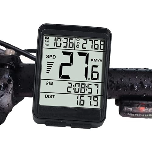 Ordinateurs de vélo : Heqianqian Ordinateur de vélo étanche sans fil LCD Odomètre Compteur de vitesse pour vélo Compteur de vitesse Odomètre Traqueur de cyclisme étanche