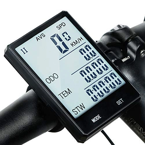 Ordinateurs de vélo : HJTLK Ordinateur de vélo, 2, 8 Pouces vélo Ordinateur sans Fil étanche à la Pluie Multifonction équitation vélo Compteur kilométrique vélo Compteur de Vitesse