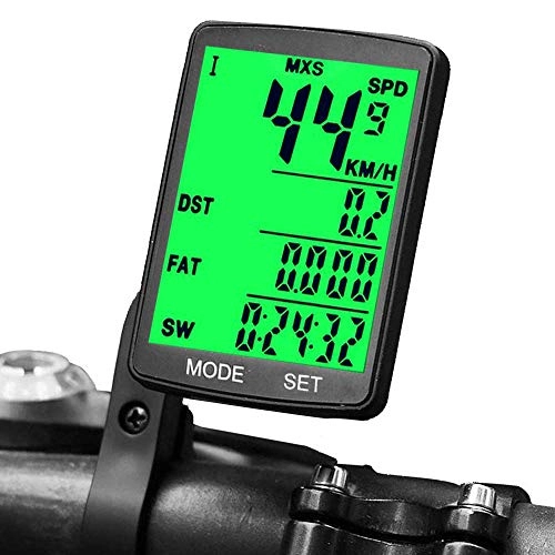 Ordinateurs de vélo : HJTLK Ordinateur de vélo, chronomètre sans Fil Odomete Multifonction étanche Compteur numérique capteurs numériques Compteur de Vitesse de vélo