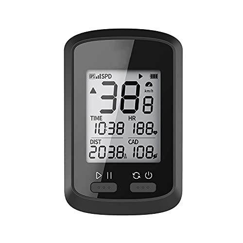 Ordinateurs de vélo : HSTG Ordinateur de vélo GPS, Compteur de Vitesse de vélo Bluetooth sans Fil et Compteur kilométrique, Ordinateur Cycliste Rechargeable avec écran de rétroéclairage Automatique LCD