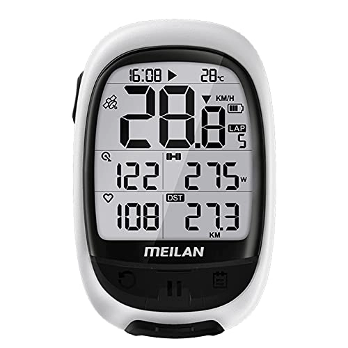 Ordinateurs de vélo : HUIOP Ordinateur de vélo GPS M2 Cadence Fréquencemètre Compteur d'énergie Compteur de vélo, Bike Computer Cadence