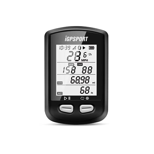 Ordinateurs de vélo : IGPSPORT IGS10S - Nouveau Compteur de vélo GPS sans Fils - Bluetooth & Ant+ pour capteurs de Vitesse, Cadence, Cardio, app Strava Trainingpeaks - Garantie 2 Ans - SAV Français
