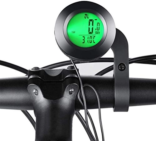 Ordinateurs de vélo : J & J Vélo Compteur de Vitesse sans Fil, étanche Ordinateur de vélo et odomètre vélo avec réveil Automatique LCD Multifonction 3 Couleurs d'affichage rétro-éclairage