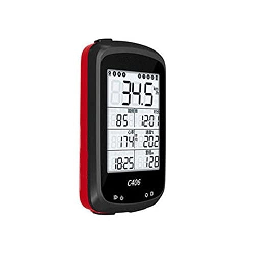 Ordinateurs de vélo : JJPRFO Ordinateur de vélo Intelligent GPS C406, Ordinateur de vélo GPS, Compteur de Vitesse de vélo, Ordinateur de vélo étanche, écran LCD 2, 5 Pouces, Quatre Couleurs