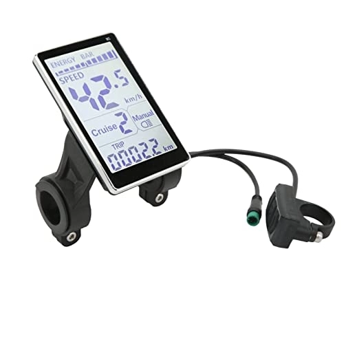 Ordinateurs de vélo : Jopwkuin Compteur LCD pour vélo électrique, écran LCD Facile à Installer 24V 36V 48V 60V M5 pour vélos électriques 31, 8 mm
