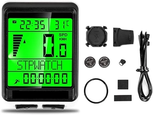 Ordinateurs de vélo : JOSN Compteur de Vélo Ordinateurs Étanche Numérique sans Fil avec Rétroéclairage LCD Chronomètre Odomètre pour Vélo Vélo