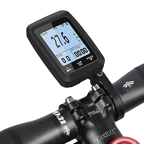 Ordinateurs de vélo : KAMELUN GPS Ordinateur de vélo sans Fil étanche GPS Fonction Compteur vélo sans Fils Soutien Moniteur de Fréquence Cardiaque et Connexion de Capteur de Cadence de Vitesse