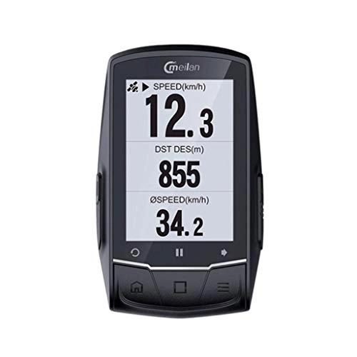 Ordinateurs de vélo : KELITE GPS odomètre vélo, USB sans Fil Rechargeable Route Compteur kilométrique vélo rétro IPX6 étanche 2, 6 Pouces Fournitures vélo d'écran HD