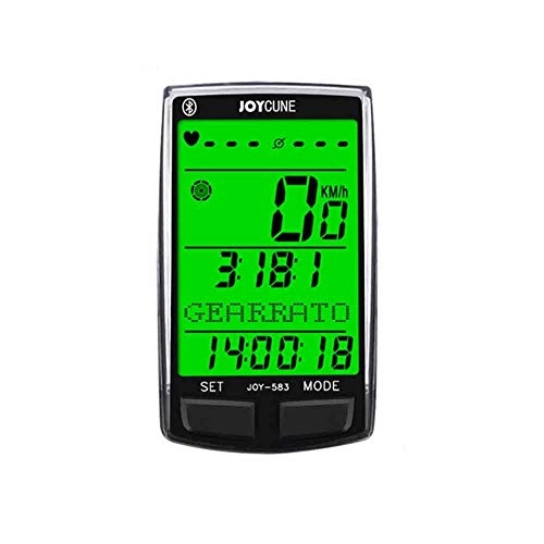 Ordinateurs de vélo : KPPTO Chronomètre, Multi-Fonction de Code Bluetooth Compteur, Lumineux VTT Vélo de Route odomètre, Grand rétroéclairage de l'écran
