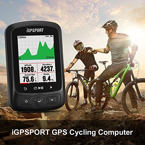 Ordinateurs de vélo : Lepeuxi IGSPORT GPS Cyclisme Ordinateur IGS618 Ant + Fonction avec Route Carte Navigation Vélo Vélo GPS Ordinateur Odomètre avec Mont