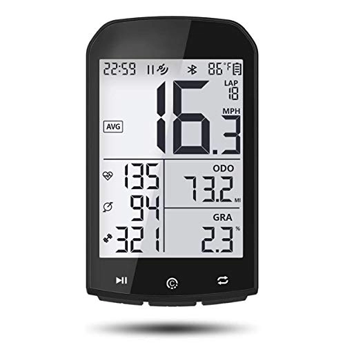 Ordinateurs de vélo : Lesrly-Cycle Ordinateur de vélo GPS, Compteur de Vitesse de vélo étanche et Compteur kilométrique, Ordinateur de vélo Ant + sans Fil, écran LCD avec rétroéclairage, adapté à Tous Les vélos