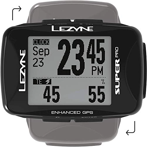 Ordinateurs de vélo : LEZYNE Super Pro GPS Intelligent, Noir, Taille Unique