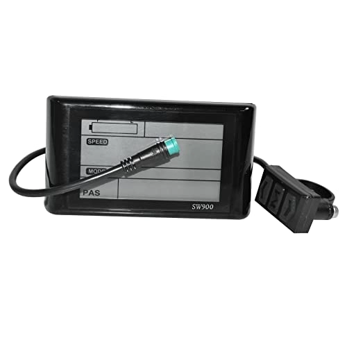 Ordinateurs de vélo : LIVASH VéLo éLectrique SW900 LCD ContrôLe D'Affichage 24 / 36 / 48 / 60 / 72V Compteur de Compteur de Filaire Prise éTanche avec PièCe de VéLo USB