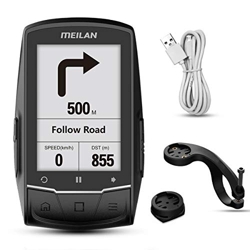 Ordinateurs de vélo : MeiLan GPS Vélo M1 Bluetooth / ANT+ Connexion avec Cadence / Moniteur HR