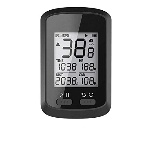 Ordinateurs de vélo : MLQ Ordinateur de vélo GPS sans Fil, Compteur kilométrique à Affichage numérique Multifonction étanche avec rétroéclairage Automatique LCD, Compatible avec Tous Les téléphones intelligents