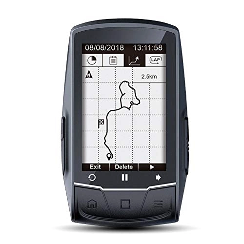 Ordinateurs de vélo : Navigation GPS vélo ordinateur de vélo GPS BLE4.0 Compteur de vitesse Se connecter avec Cadence HR Moniteur Power Meter Accessoires de voiture
