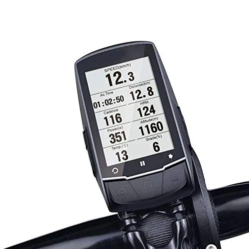 Ordinateurs de vélo : Ordinateur de vélo 2, 6 Pouces GPS sans Fil Bluetooth 4.0 Ordinateur de vélo vélo Compteur kilométrique Vitesse / Cadence Sensor + Poitrine Moniteur de fréquence Cardiaque vélo Compteur de Vitesse