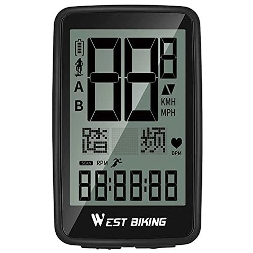 Ordinateurs de vélo : Ordinateur de vélo Compteur kilométrique Conception USB bilingue en Anglais et en Chinois pour Les Amateurs de Cyclisme Cadeaux