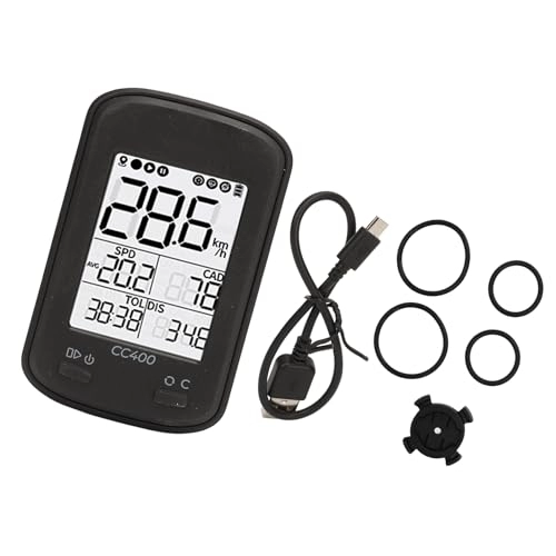 Ordinateurs de vélo : Ordinateur de Vélo GPS CC400, Fonction Compteur de Tours, Rétroéclairage Automatique, Ordinateur de Vélo GPS, Calibrage Automatique de l'heure en Extérieur
