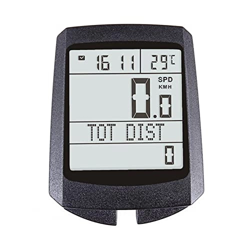 Ordinateurs de vélo : Ordinateur de vélo étanche sans fil et compteur kilométrique pour vélo avec chronomètre, compteur de vitesse, affichage numérique LED, compteur de vitesse sans fil avec écran LCD