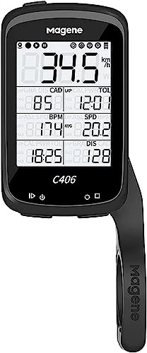 Ordinateurs de vélo : Ordinateur GPS de vélo, Ordinateur GPS de vélo étanche Intelligent sans Fil Ant + Compteur de Vitesse de vélo vélo (Color : Rosso)