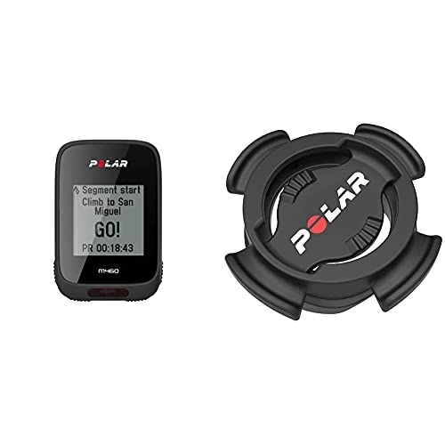 Ordinateurs de vélo : Polar - M460 - Compteur vélo GPS Intégré - Noir & V650 Support vélo