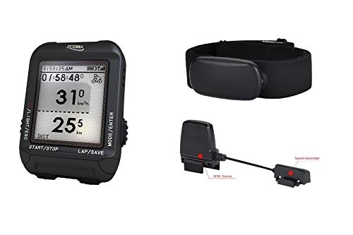 Ordinateurs de vélo : POSMA D3 Compteur de Vitesse GPS pour vélo avec Compteur kilométrique Bluetooth Ant+ Dual Mode BCB30 Capteur de Cadence BHR30 Moniteur de fréquence Cardiaque