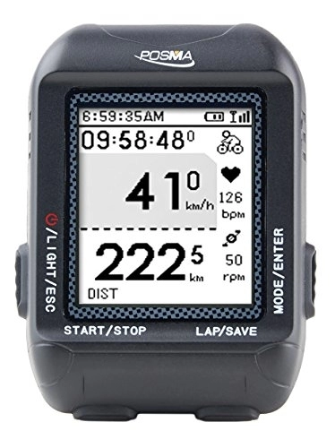 Ordinateurs de vélo : Posma D3 GPS sans fil vélo de route, ordinateur, indicateur de vitesse, odomètre avec navigation ANT+ E-Compass