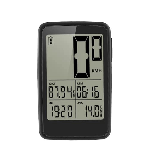 Ordinateurs de vélo : PQXOER Compteur de vitesse pour vélo avec écran LED - Compteur de vitesse et odomètre - Étanche