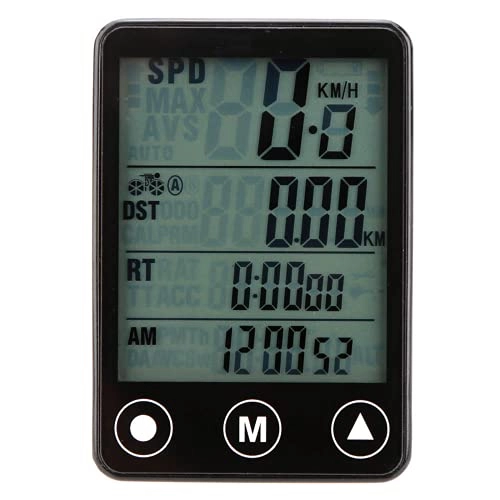 Ordinateurs de vélo : PQXOER Compteur de vitesse sans fil avec bouton tactile LCD rétroéclairé étanche pour vélo Compteur de vitesse Odomètre Tracker de cyclisme étanche