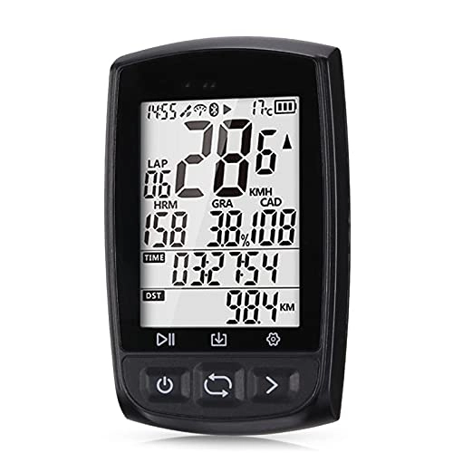 Ordinateurs de vélo : PQXOER Compteur de vélo Bluetooth 4.0 sans fil GPS ANT+ étanche pour vélo Compteur de vitesse Odomètre Tracker de cyclisme étanche