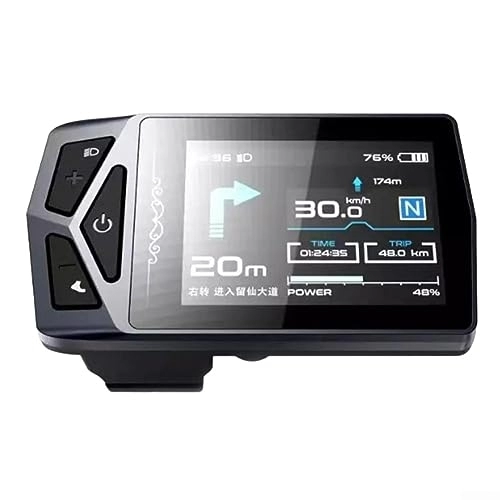 Ordinateurs de vélo : Puupaa 1 PC Vélo Électrique LCD Compteur Bleu Navigation EB02 Affichage Vélo Ebike Ordinateur pour Bafang BBS0102 G340 M510 G510 M620 (CAN)