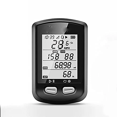 Ordinateurs de vélo : QPALZMGK Ordinateur De Vélo GPS-Bluetooth 5.0 Ant+ Ordinateur De Vélo Étanche IPX6 Compteur Kilométrique De Vélo De Navigation sans Fil Adapté Aux Vélos De Route Et Aux VTT