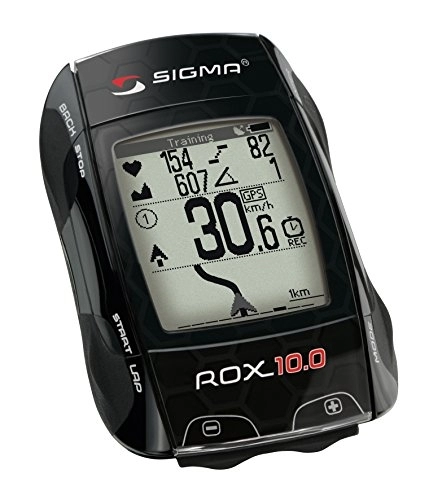 Ordinateurs de vélo : Sigma Rox 10.0 Compteur GPS Black